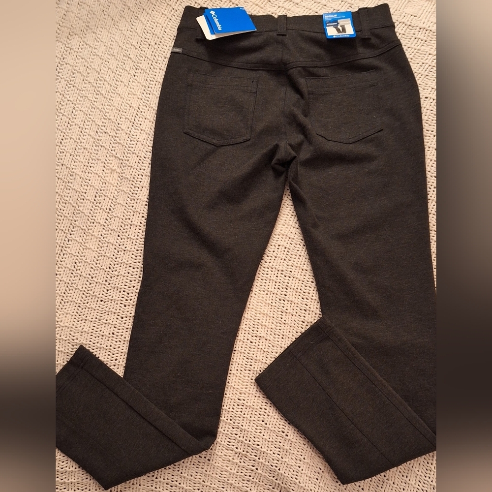 Columbia Dark Gray Slim Fit  Regular Jambe Droite Normal Pants Size S - Picture 4 of 10